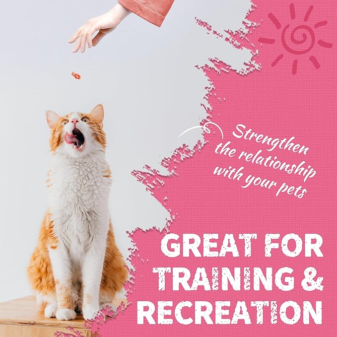 Just Try 13.4 OZ Urinary Tract Cat Treats for Indoor Cats Health Supplement Cranberry &amp; D-Mannose for Kidney Bladder UT Support Salmon Flavor Crunchy Chews Cat Loves
