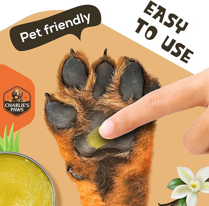 2 Pack Paw Balm 100% Natural Oil Aloe &amp; Vanilla for Dog and Cat Paw Pad Balm Dog Nose Balm Paw Moisturizer Wax for Dog Pet Puppy Protect Dry Cracked Paw Foot Heals Restores Paw Elbows 3.5 Oz