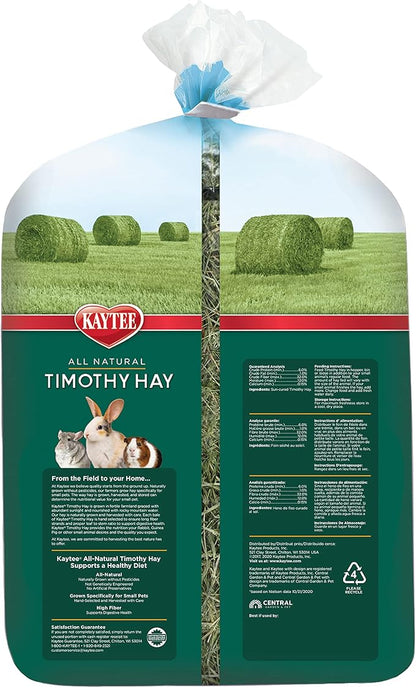 Kaytee All Natural Timothy Hay for Guinea Pigs, Rabbits &amp; Other Small Animals, 6 Pound
