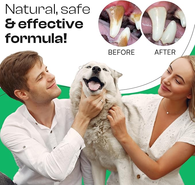 Dog Breath Freshener, Helps Promote Gum Health, Cats &amp; Dogs Plaque and Tartar Remover, Instant Fresh Breath for Dogs &amp; Cats, 6.7 oz