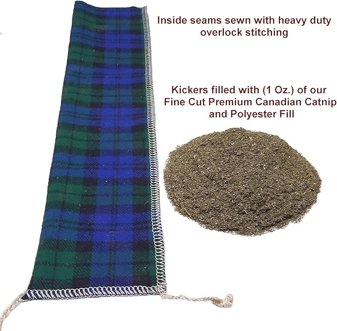15" Catnip Cat Kicker Toys/Kitty Kick Sticks/Cat-Nip Kick Sticks (Rose Red) (Kickers Filled with 1 oz Premium Canadian Catnip)