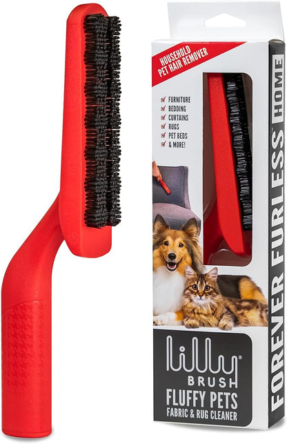 Lilly Brush Fluffy Pets Forever Furless Hair Remover | Gentle Bristled Brush for Home, Lint Brush, Furniture, Fabric &amp; Rug Cleaner