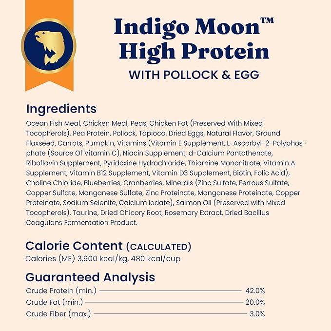 Solid Gold High Protein Dry Cat Food - Grain Free &amp; Gluten Free Alaskan Pollock Cat Dry Food w/Probiotics for Gut Health &amp; Digestion - High Fiber &amp; Omega 3 - Low Carb Superfood Kibble - All Ages -3LB