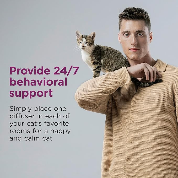 COMFORT ZONE Value Kit: 3 Cat Calming Diffusers &amp; 6 Refills; Cat Pheromones Help Anxiety; Reduce Stress, Urine Marking, Scratching