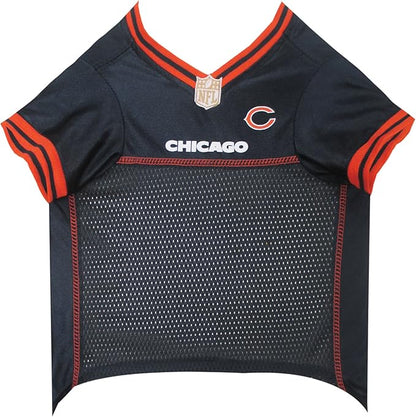 NFL Chicago Bears Dog Jersey, Size: X-Small - Best Football Costume for Dogs &amp; Cats - Licensed Shirt
