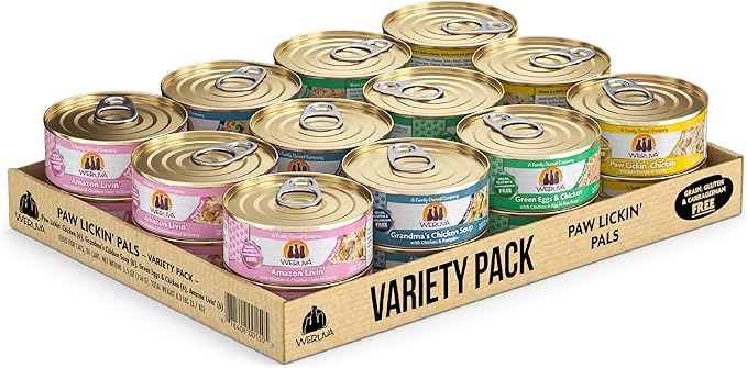 Weruva Classic Cat Food, Variety Pack, Paw Lickin&