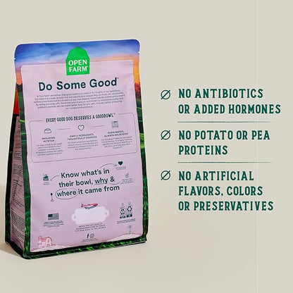 Open Farm Goodbowl, Oven-Baked Small Batch Dry Dog Food - Wild Caught Salmon &amp; Brown Rice Recipe, Includes Non-GMO Produce &amp; Grains, 22lb Bag (352oz Bag)