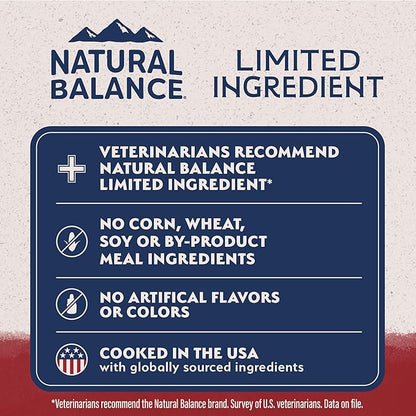 Natural Balance Limited Ingredient Adult Grain-Free Dry Dog Food, Reserve Sweet Potato &amp; Bison Recipe, 22 Pound (Pack of 1)