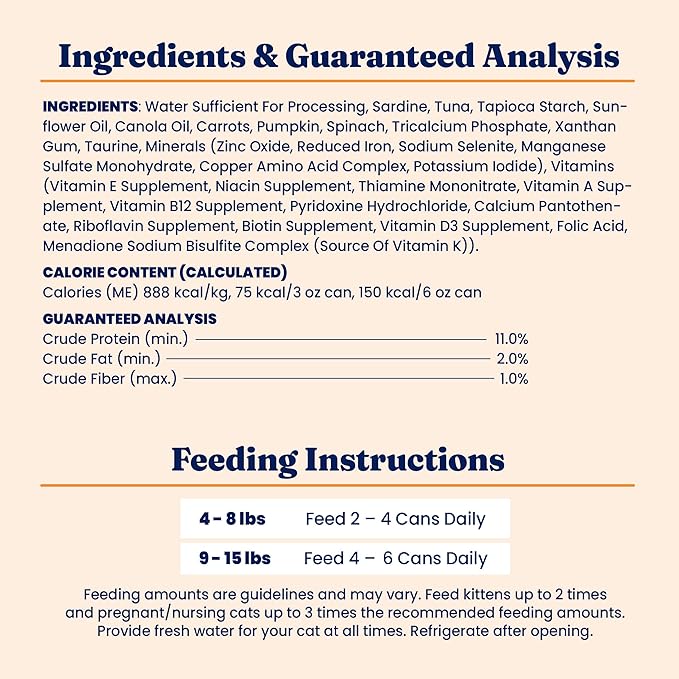 Solid Gold Wet Cat Food Shreds in Gravy - Healthy Canned Cat Food Made w/Real Tuna, Sardine, Vitamins, Minerals &amp; Taurine - Grain Free &amp; Gluten Free Canned Meals for Cats &amp; Kittens - 24ct/3oz Can