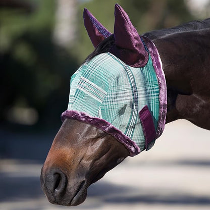 Kensington Signature Fly Mask w/Plush Fleece &amp; Ears w/Forelock Hole Size