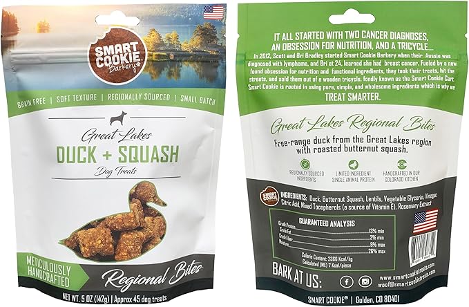 Smart Cookie All Natural Soft Dog Treats - 5 Flavor Variety Pack (5oz Each) - Healthy Dog Treats for Dogs &amp; Puppies with Allergies, Sensitive Stomachs - Chewy, Grain Free, Made in USA