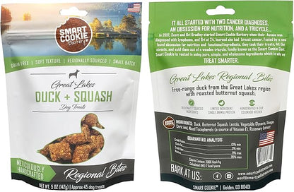 Smart Cookie All Natural Soft Dog Treats - 5 Flavor Variety Pack (5oz Each) - Healthy Dog Treats for Dogs &amp; Puppies with Allergies, Sensitive Stomachs - Chewy, Grain Free, Made in USA