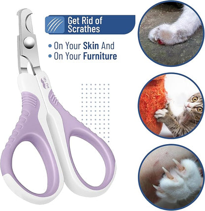 Mr. Pen Cat Nail Trimmer - Purple, Cat &amp; Kitten Nail Clippers, Pet Claw Trimmer