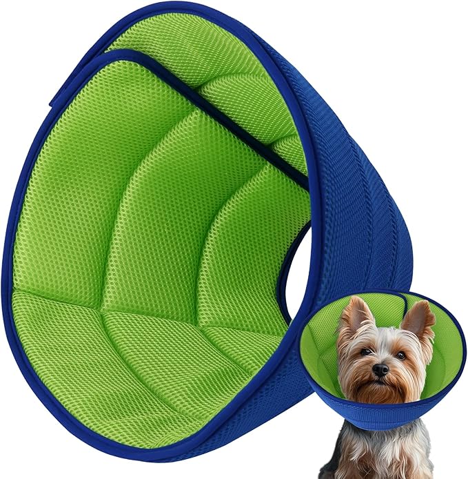 Soft Dog Cone Collar After Surgery Alternative for Dogs to Stop Licking, Comfy Collars for Large/Medium/Small Pet/Cat, Comfortable Elizabethan Neuter Recovery E Cones of Shame Neck &amp; Head Ecollars