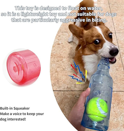 Floating Dog Chew Toy, Squeaky Indestructible Rubber Fetch Toy for Small Medium Large Dogs - Pool &amp; Lake Water Toys Red S