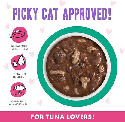 Weruva B.F.F. OMG - Best Feline Friend Oh My Gravy!, Tuna &amp; Turkey Tell Me with Tuna &amp; Turkey, 2.8oz Can (Pack of 12)