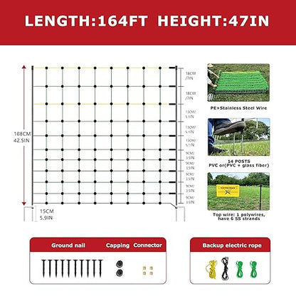 Electric Fence Netting, 164&