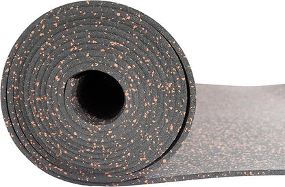 Genaflex Rubber Gym Floor Mat - 8mm Thick - Heavy Duty Commercial Protective Gym Flooring Roll (10% Red, 4&