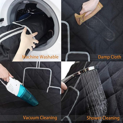 Dog Car Seat Cover Waterproof Dog Seat Cover for Cars Back Seat Heavy-Duty Nonslip Pet Car Seat Cover Protector Armrest Compatible for Trucks Cars &amp; SUVs