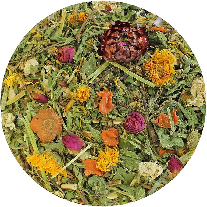 Pasture Plus+ Salad Essentials - Healthy Natural High-Fiber Dried Flower &amp; Herb Treat - Squirrels, Guinea Pigs, Rabbits, Chinchillas, Prairie Dogs, Degus, Hamsters, Gerbils &amp; Other Small Pets