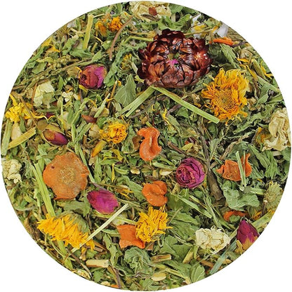 Pasture Plus+ Salad Essentials - Healthy Natural High-Fiber Dried Flower &amp; Herb Treat - Squirrels, Guinea Pigs, Rabbits, Chinchillas, Prairie Dogs, Degus, Hamsters, Gerbils &amp; Other Small Pets