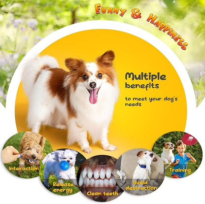 KIPRITII Puppy Toys for Dog Teething -25 Pack Various Puppy Chew Toys with Rope Toys, Dog Treat Balls &amp; Squeaky Toy for Puppy and Small Dogs