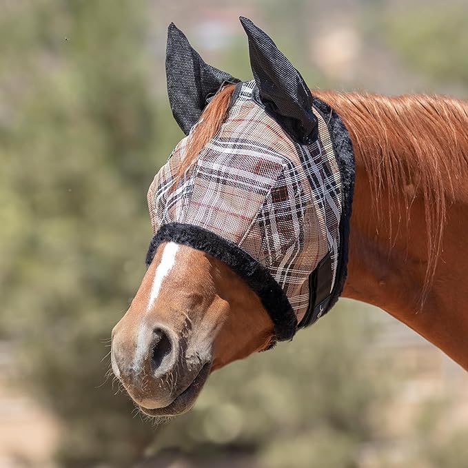 Kensington Signature Fly Mask w/Plush Fleece &amp; Ears w/Forelock Hole Size