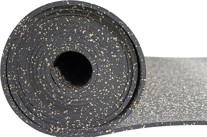 Playsafer Genaflex Rubber Gym Floor Mat, Heavy Duty Commercial Protective Gym Flooring Roll - 8mm Thick (10% Tan, 4&