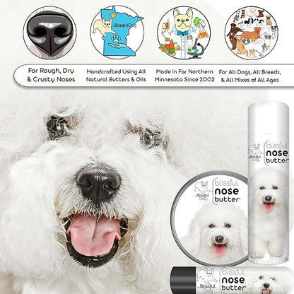The Blissful Dog Bichon Frise Unscented Nose Butter, 0.15-Ounce