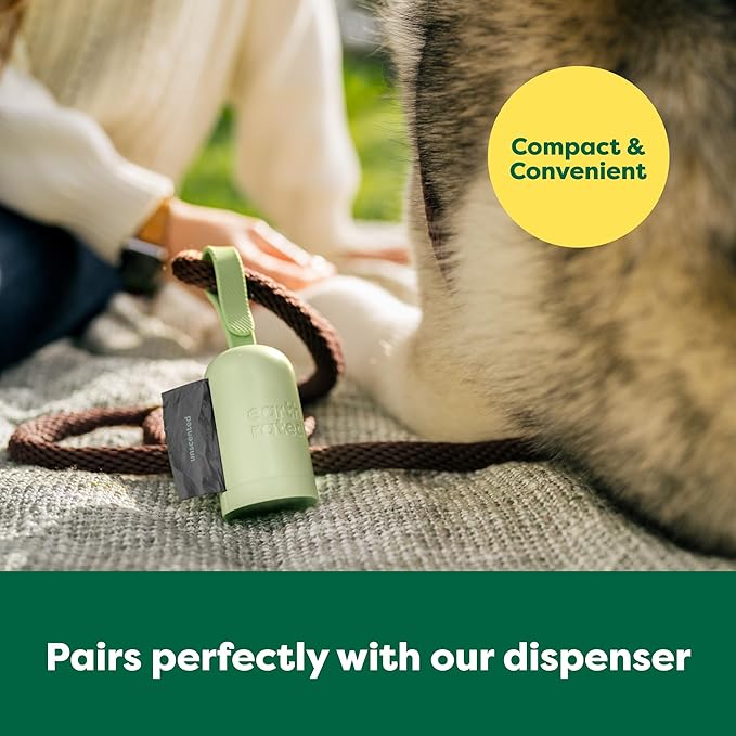 Earth Rated Odor-Blocking Poop Bags for Dogs with 3X Protect, Guaranteed to Block Smells &amp; Leak-Proof Performance, Conceals Smell &amp; Mess, Unscented, 108 Count