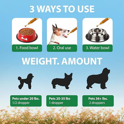Kennel Cough Drops for Dogs &amp; Cats Cough Relief Dry and Wet Pet Cough Allergy Relief - for Dogs of All Breeds &amp; Sizes