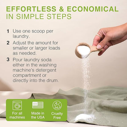 Good Natured Brand | Laundry Bundle | Carpet Freshener Lemon &amp; Eucalyptus 47oz | Pet-Friendly Carpet Deodorizer | Laundry Powder Peppermint 47oz | Hypoallergenic Laundry Powder 94 Loads