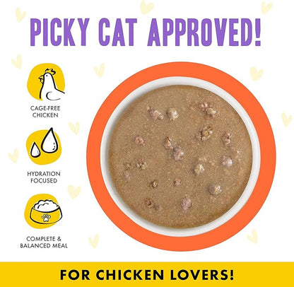 Weruva B.F.F. OMG - Best Feline Friend Oh My Gravy!, Chicken &amp; Salmon Shine Bright with Chicken &amp; Salmon in Gravy, 2.8oz Pouch (Pack of 12)