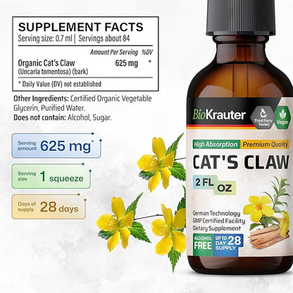 BIO KRAUTER Cats Claw Tincture - Vegan Cat&