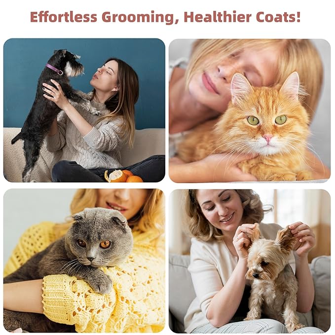 3PCS Cat &amp; Dog Brush Set: Slicker &amp; Deshedding Brush, Dematting Comb, and Bath Brush – Premium Grooming Tools for Shedding &amp; Tangle-Free Fur (blue)