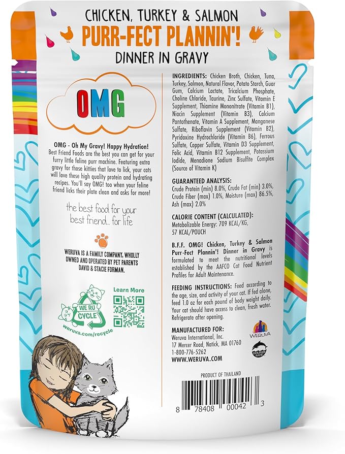 Weruva B.F.F. OMG - Best Feline Friend Oh My Gravy!, Purr-FECT Plannin&