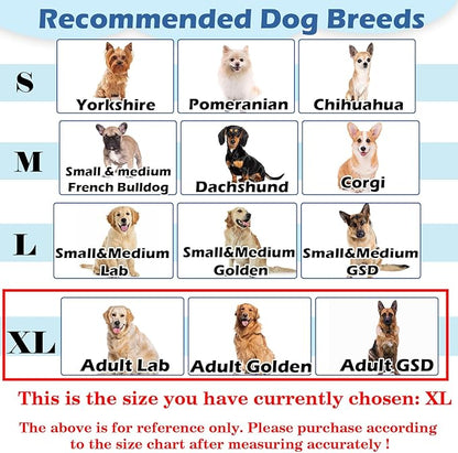 Hard &amp; Heavy Plastic Dog Cone Collar Alternative for Extra Large Dogs(Adult Lab Golden GSD), Pet Neck Head Protective Cone Anti-Lick, Adjustable Elizabethan Recovery Collar Cone of Shame for Healing