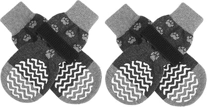 EXPAWLORER Anti Slip Dog Socks to Prevent Licking Paws, Dog Shoes for Hot Pavement, Dog Booties for Small Medium Large Senior Dogs, Traction Control Dog Boots &amp; Paw Protectors for Hardwood Floors