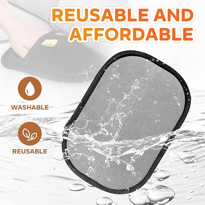 Reusable Pet Hair Remover Gloves – Electrostatic Lint &amp; Fur Removal, Machine Washable Cleaning Gloves for Furniture, Clothes &amp; Car(Black)