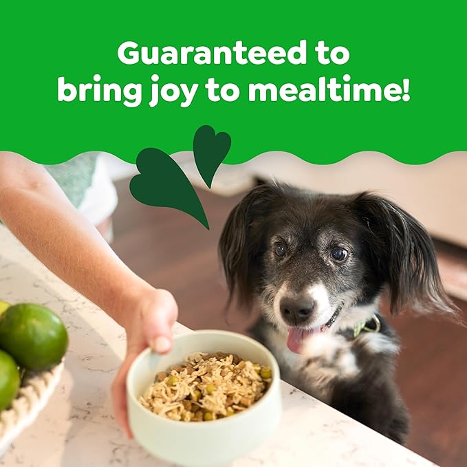 Greenies Smart Topper High Protein Wet Mix-in for Dogs, Chicken, Peas, Apples, and Brown Rice Recipe &amp; Duck, Broccoli, Carrots and Barley Recipe Variety Pack with Whole Grains, 8 Trays of 2oz.