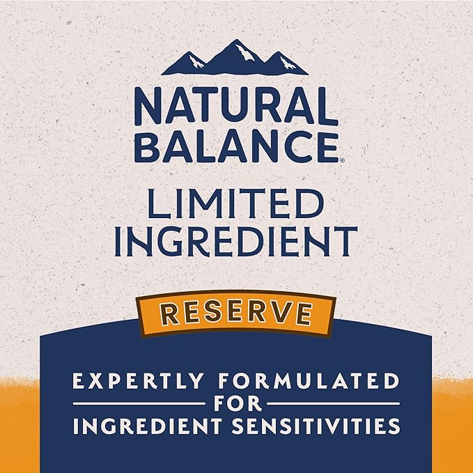 Natural Balance Limited Ingredient Adult Grain-Free Dry Dog Food, Reserve Duck &amp; Potato Recipe, 22 Pound (Pack of 1)