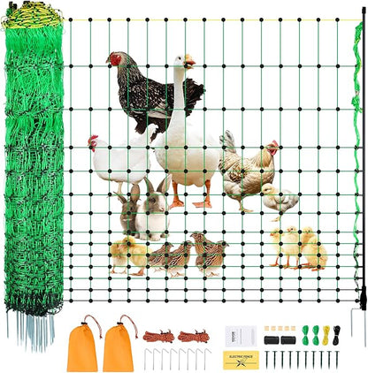 VEVOR Electric Fence Netting, 48" H x 100&