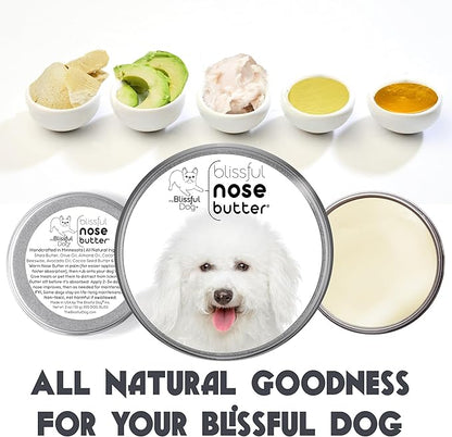 The Blissful Dog Bichon Frise Unscented Nose Butter, 8-Ounce