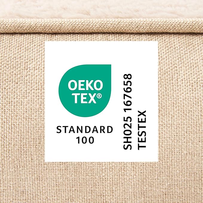 TOWN &amp; COUNTRY EVERYDAY CuddleTown Comfy Solid Bolster Sofa Pet Bed, Supportive &amp; Calming Egg Crate Foam, Non-Slip Bottom, Machine Washable Cover, Beige, Medium 28"x23"x8"