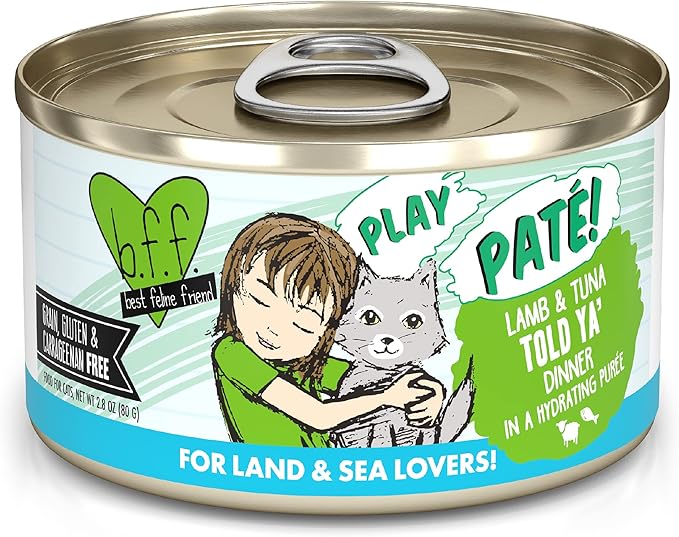 Weruva B.F.F. Play - Best Feline Friend Paté Lovers, Aw Yeah!, Lamb &amp; Tuna Told Ya&