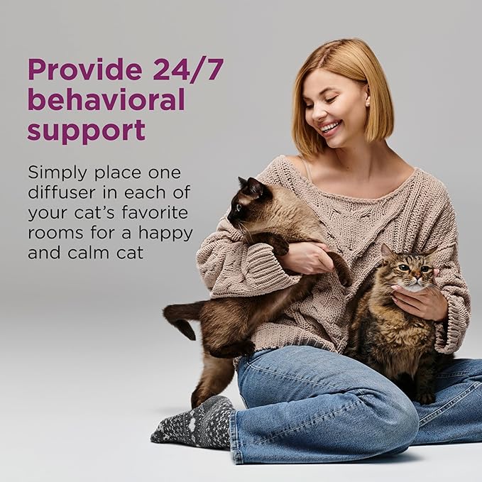 COMFORT ZONE Value Kit; 3 Multicat Diffusers &amp; 6 Refills; Cat Calming Pheromone; Reduce Stress, Aggression, Fighting, Urine Marking, Scratching