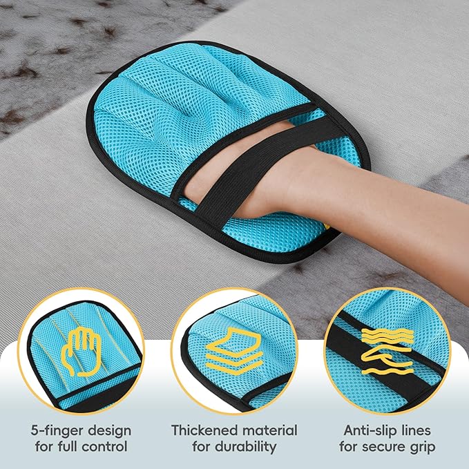 Pet Hair Removal for Dogs &amp; Cats,Upgraded Thickened 5-Finger Design, Reusable Electrostatic Pet Hair Remover Glove, Quickly Lifts Pet Hair from Laundry,Sofas,Beds, Carpets, 1PCS