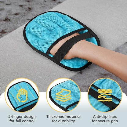 Pet Hair Removal for Dogs &amp; Cats,Upgraded Thickened 5-Finger Design, Reusable Electrostatic Pet Hair Remover Glove, Quickly Lifts Pet Hair from Laundry,Sofas,Beds, Carpets, 1PCS