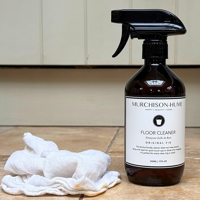 Murchison-Hume Natural Floor Cleaner Spray – Pet-Friendly, Non-Toxic, Plant-Based Formula for Hardwood, Tile &amp; Laminate – Streak-Free Shine, Fresh Scent – 17oz Bottle-Original Fig