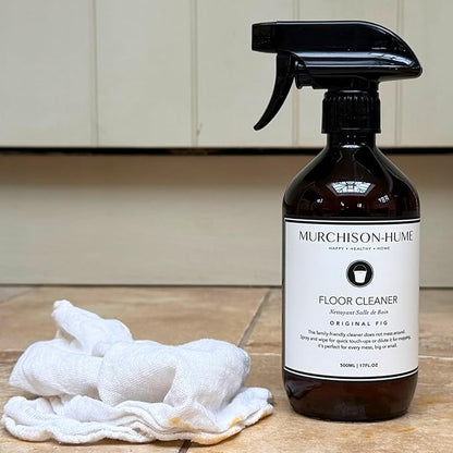 Murchison-Hume Natural Floor Cleaner Spray – Pet-Friendly, Non-Toxic, Plant-Based Formula for Hardwood, Tile &amp; Laminate – Streak-Free Shine, Fresh Scent – 17oz Bottle-Original Fig